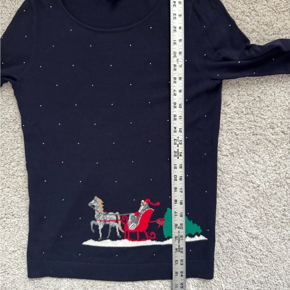 Talbots Santa Christmas Holiday Sweater - Picture 8 of 8